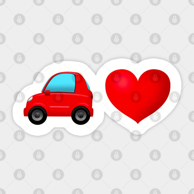 Car Heart Sticker by Stupiditee